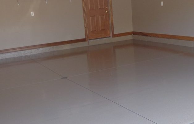 Garage floor after coating